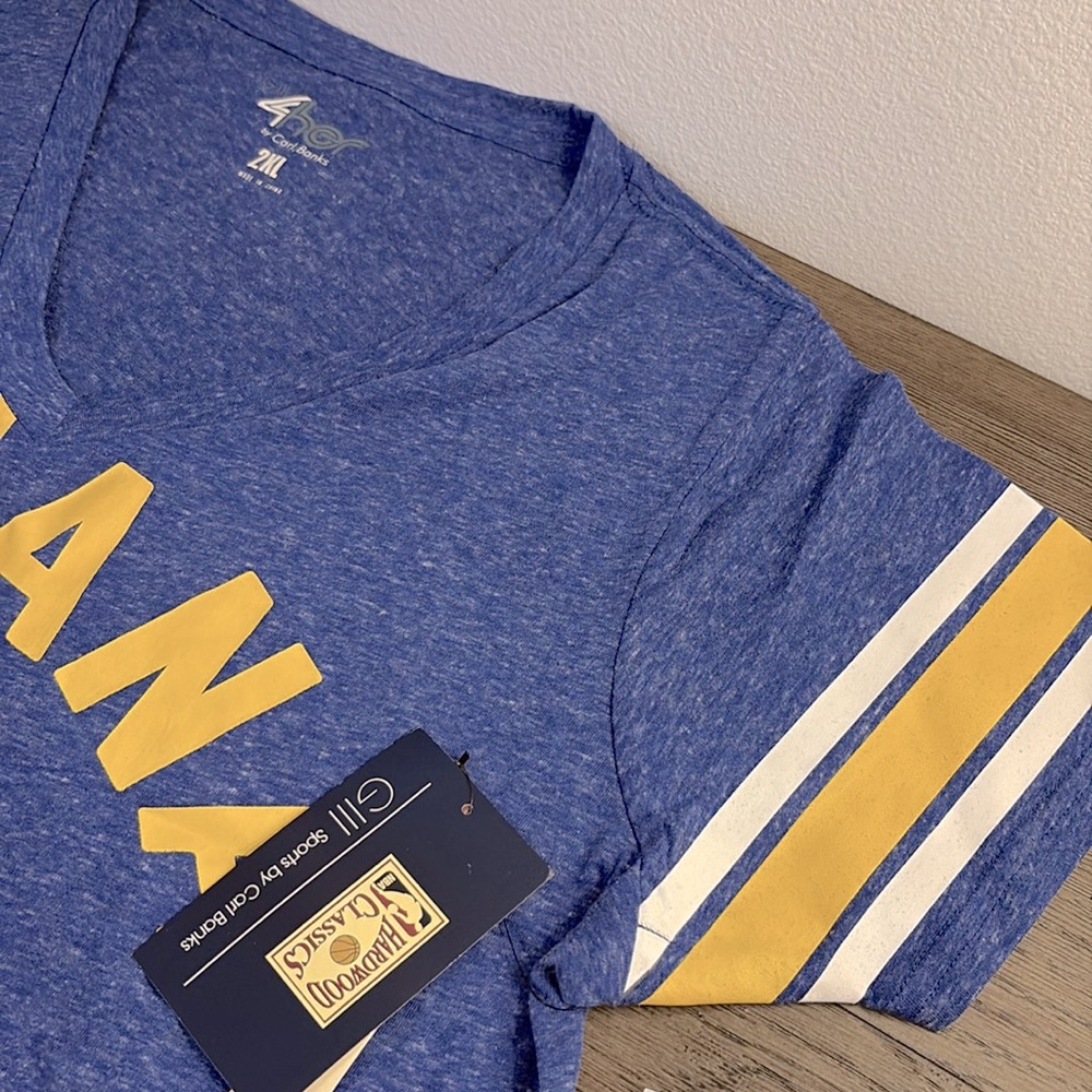 NWT [G-III] Indiana Pacers NBA The Big Game Short-Sleeve T-Shirt Women’s Sz 2XL - Picture 7 of 9